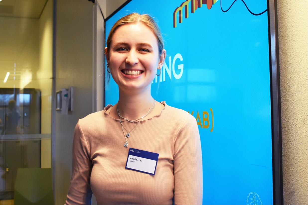 Amalie fra Det rullende Universitet besøgte Hansenberg Tekniske Gymnasium i Kolding.